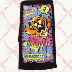 Goosebumps Graphic Black Towel